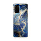Abstract Golden Blue Paint Art Galaxy S20 Plus Case