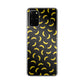 Bananas Fruit Pattern Black Galaxy S20 Plus Case