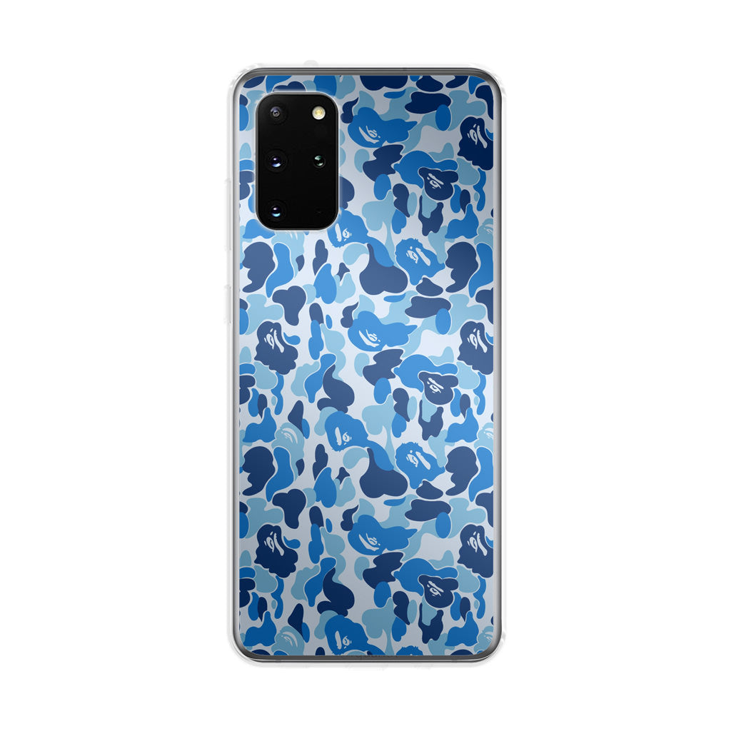 Blue Camo Galaxy S20 Plus Case