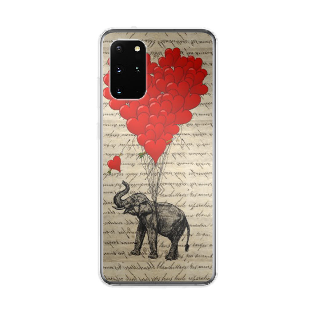 Elephant And Heart Galaxy S20 Plus Case
