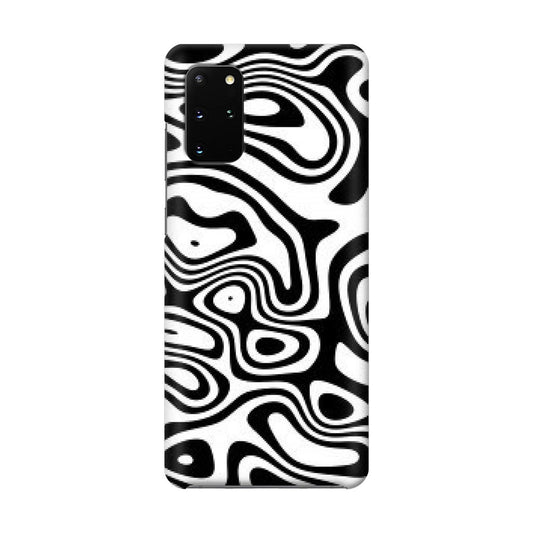 Abstract Black and White Background Galaxy S20 Plus Case