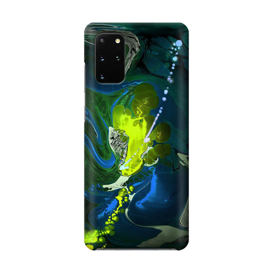 Abstract Green Blue Art Galaxy S20 Plus Case