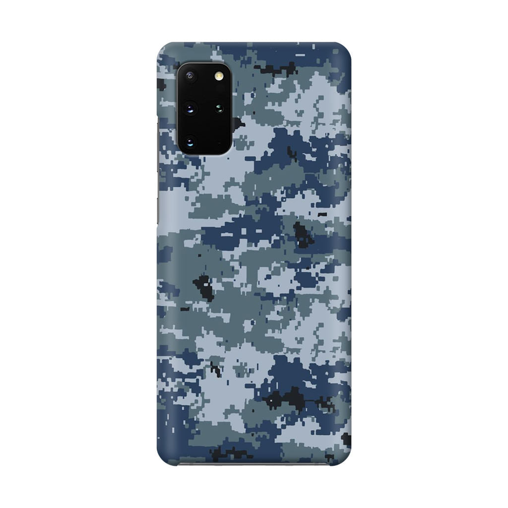 Navy Camo Galaxy S20 Plus Case