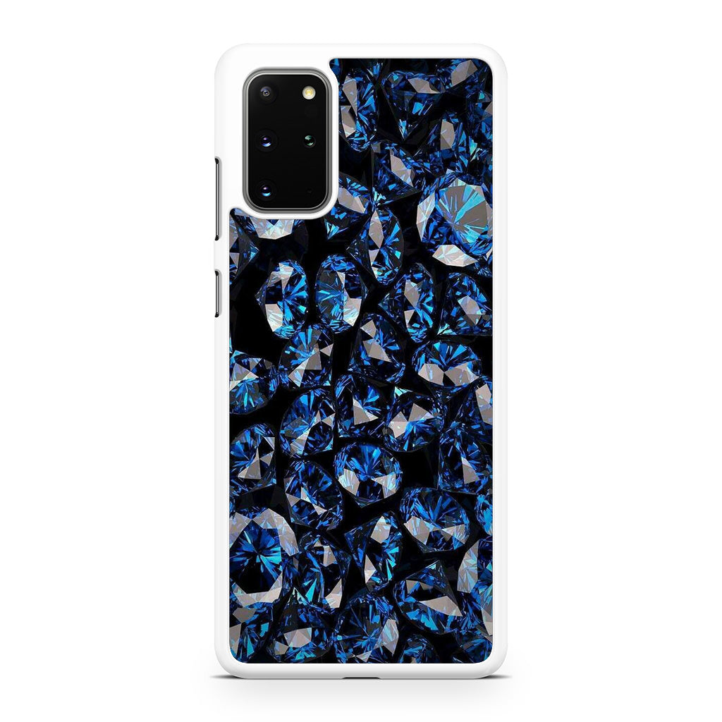 Blue Diamonds Pattern Galaxy S20 Plus Case