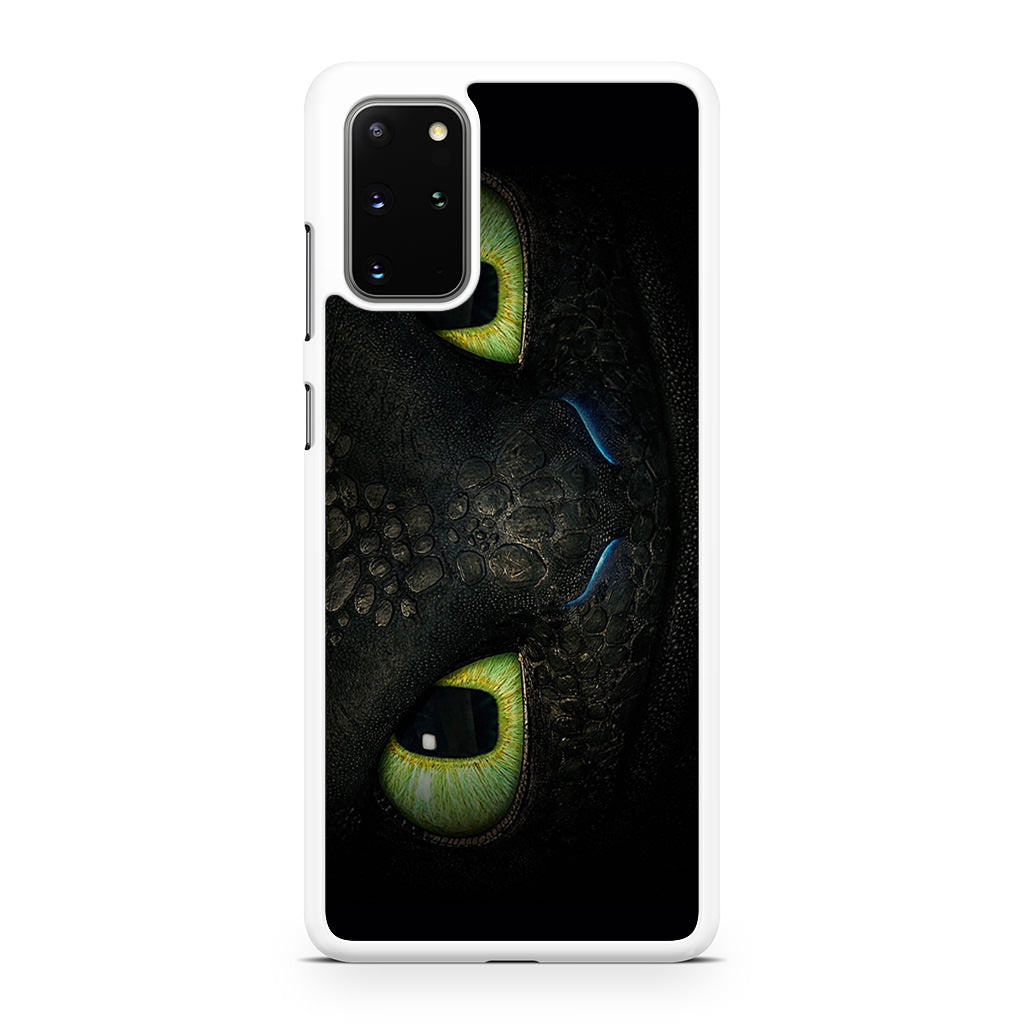 Toothless Dragon Eyes Close Up Galaxy S20 Plus Case