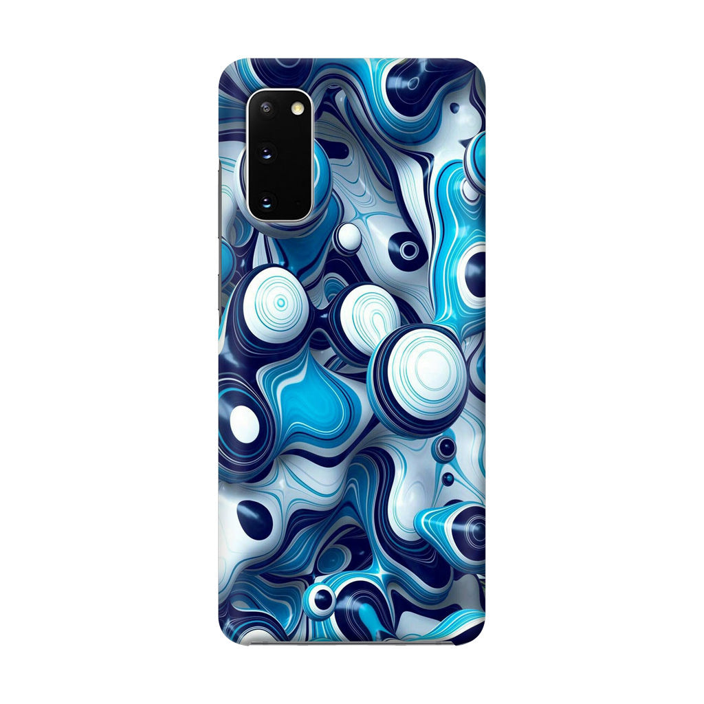 Abstract Art All Blue Galaxy S20 Case