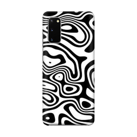 Abstract Black and White Background Galaxy S20 Case