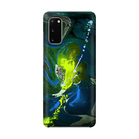 Abstract Green Blue Art Galaxy S20 Case