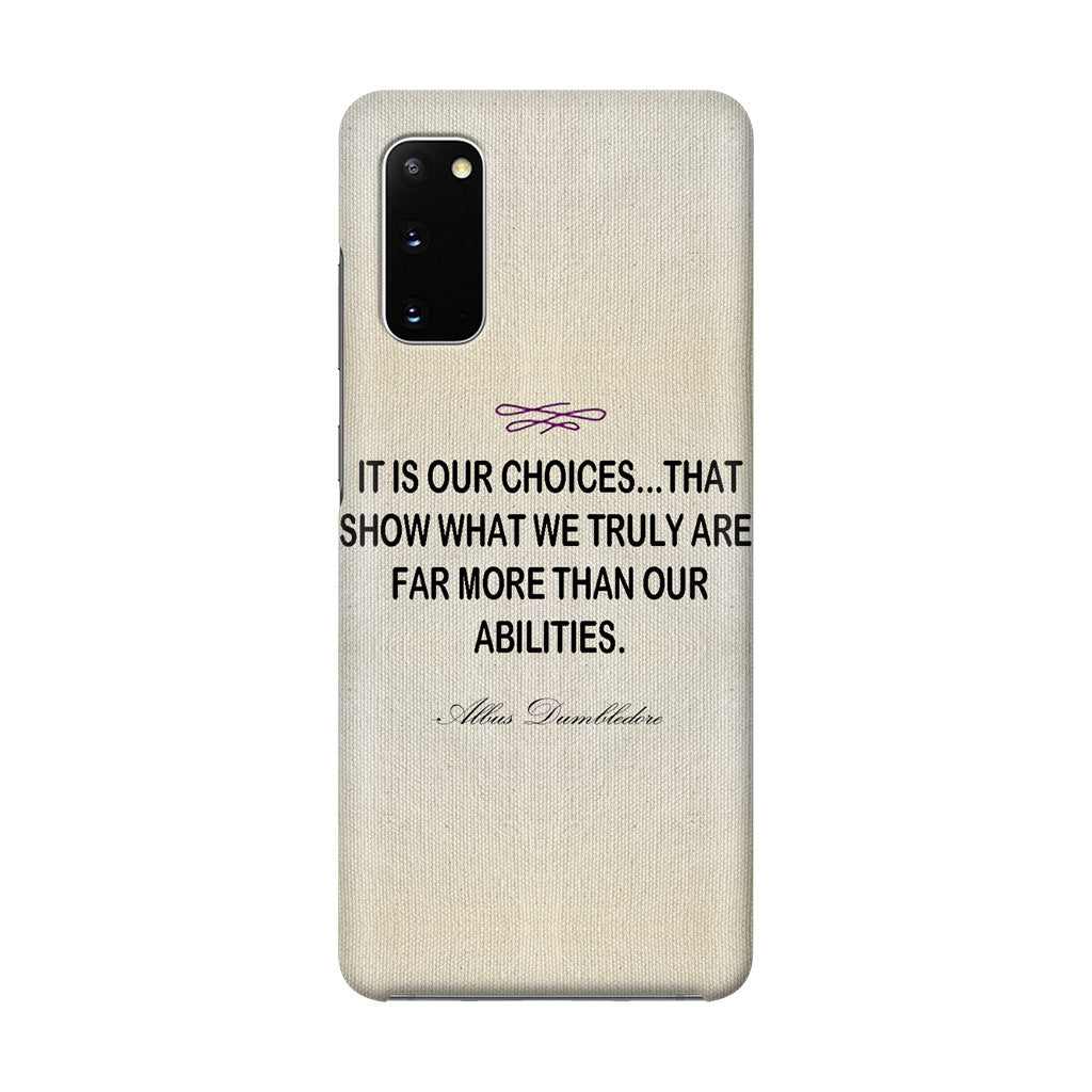 Albus Dumbledore Quote Galaxy S20 Case