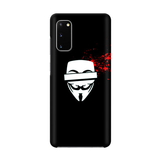 Anonymous Blood Splashes Galaxy S20 Case