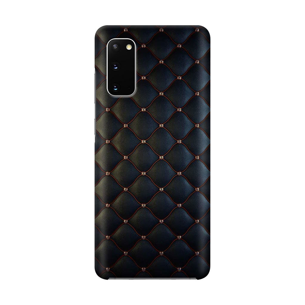 Black Royal Pattern Galaxy S20 Case