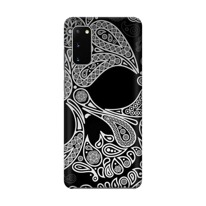 Black Skull Galaxy S20 Case