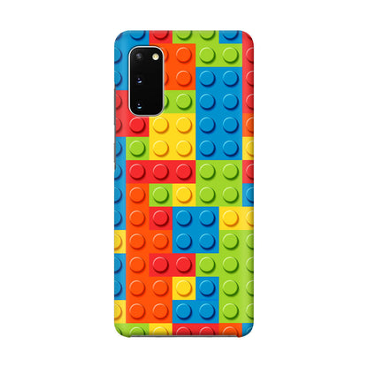 Blocks Rainbow Pattern Galaxy S20 Case