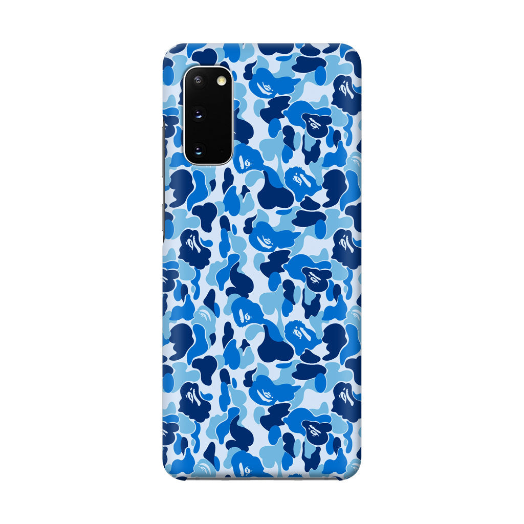 Blue Camo Galaxy S20 Case