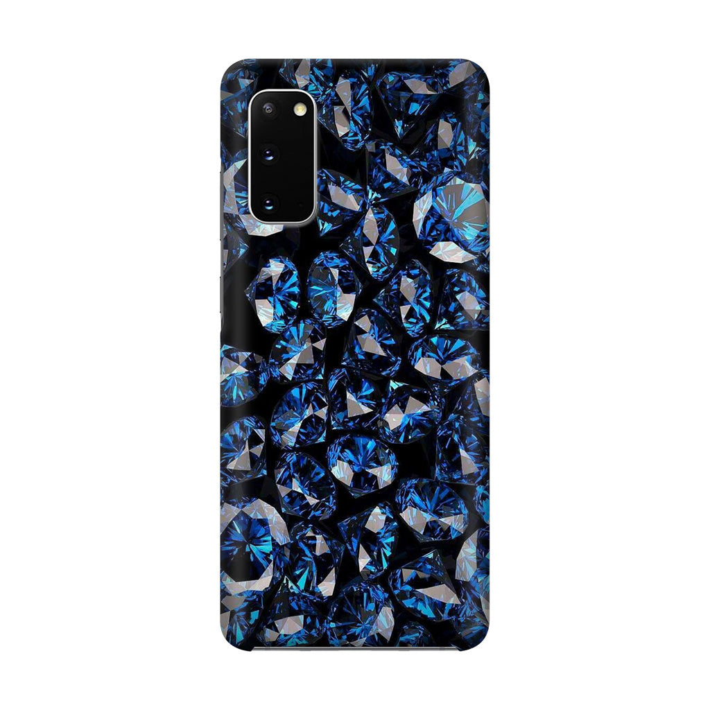 Blue Diamonds Pattern Galaxy S20 Case