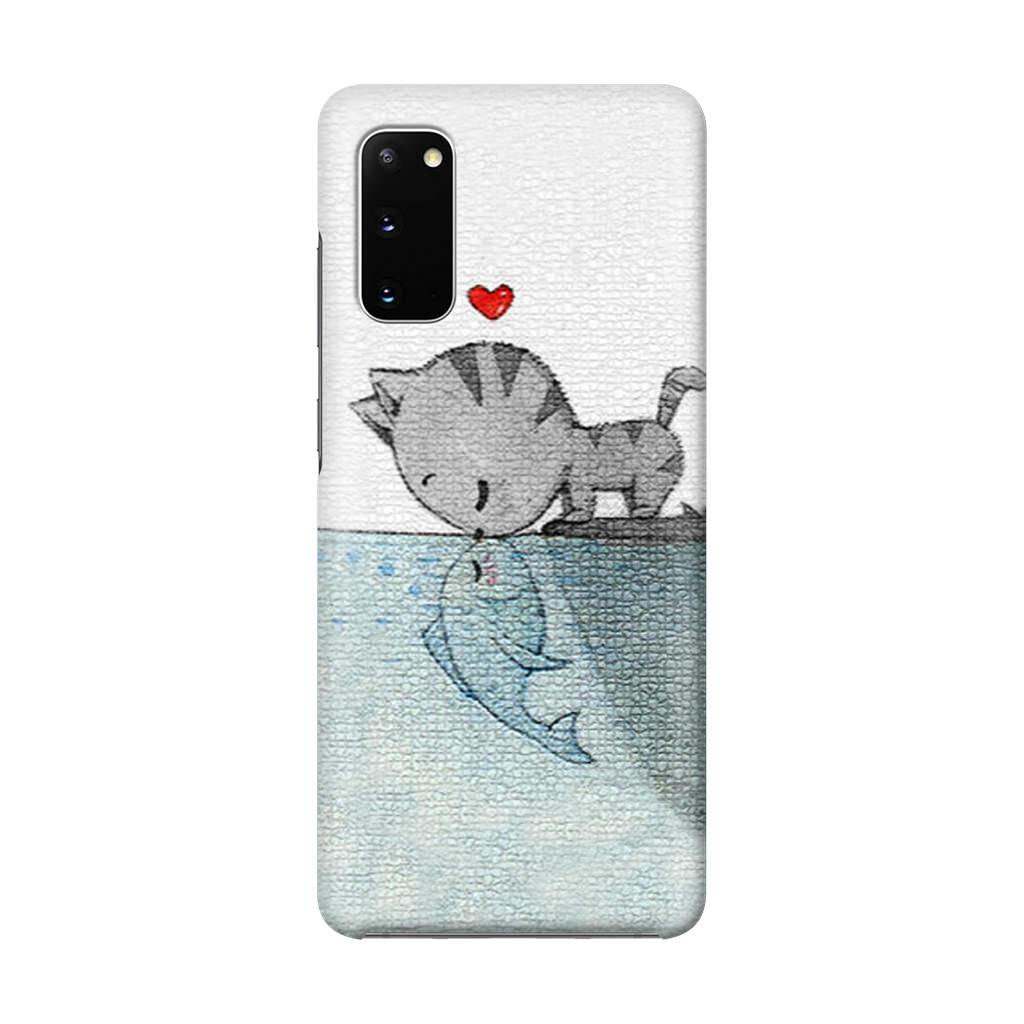 Cat Fish Kisses Galaxy S20 Case