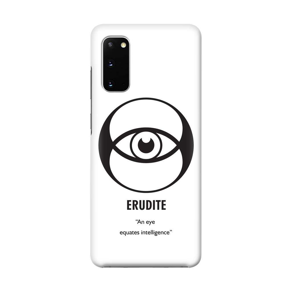 Erudite Divergent Faction Galaxy S20 Case