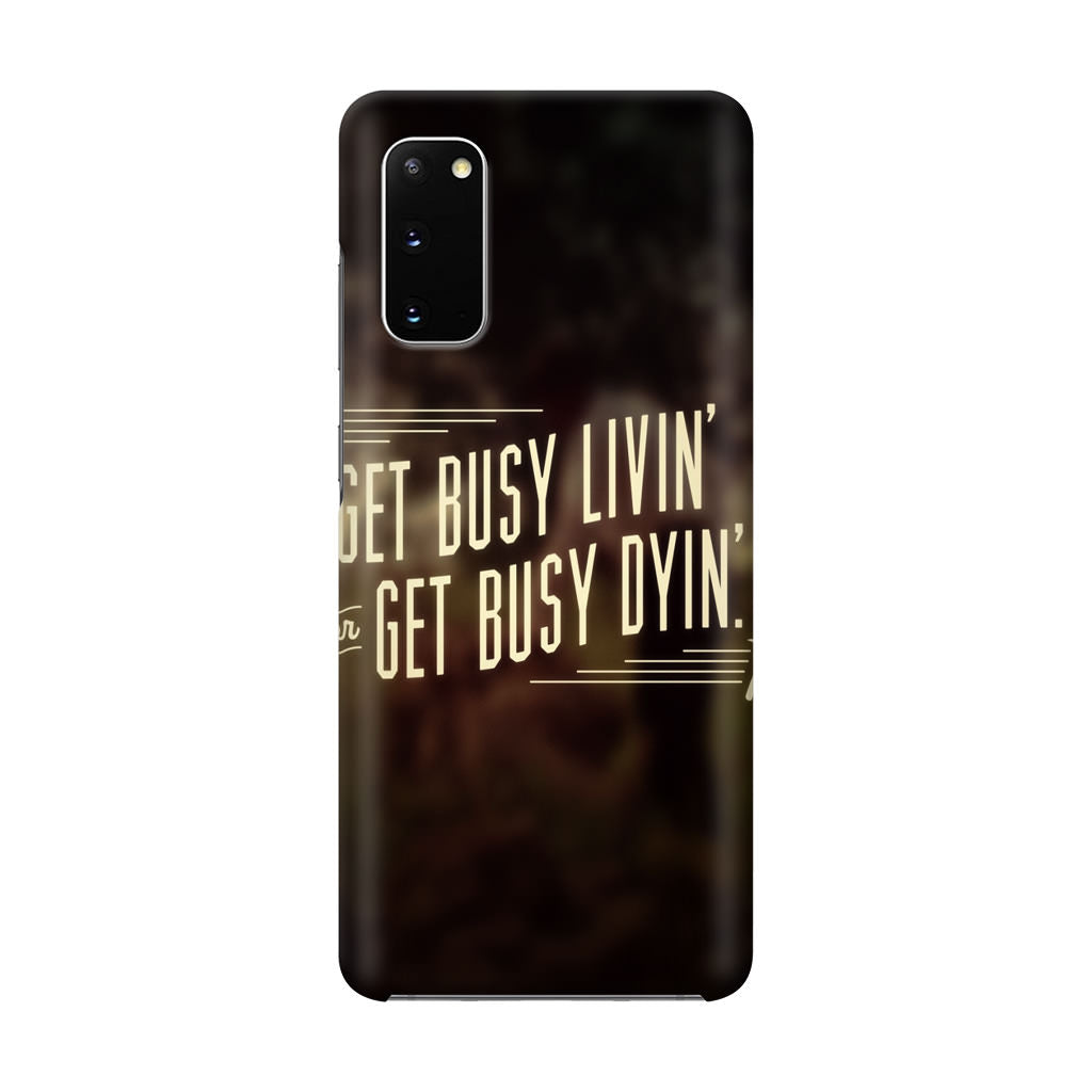 Get Living or Get Dying Galaxy S20 Case