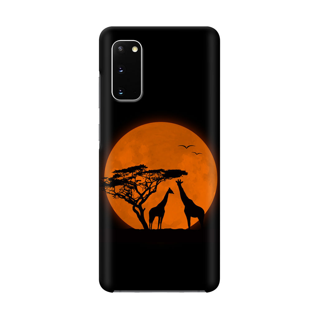 Giraffes Silhouette Galaxy S20 Case