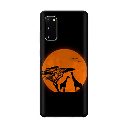 Giraffes Silhouette Galaxy S20 Case