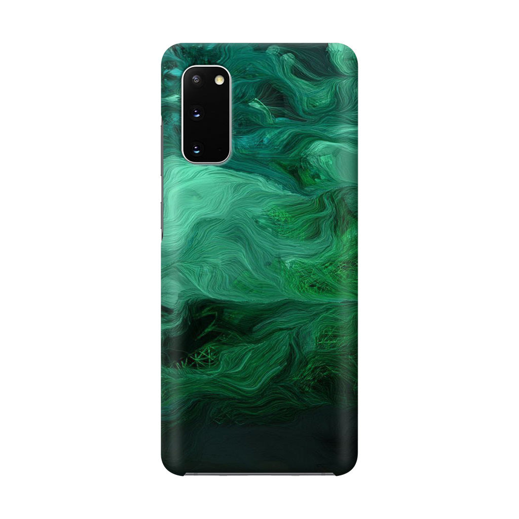 Green Abstract Art Galaxy S20 Case