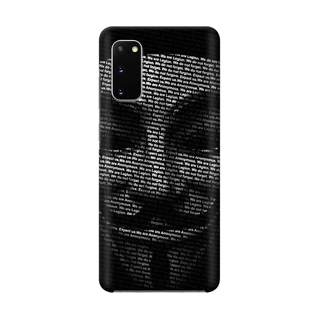 Guy Fawkes Mask Anonymous Galaxy S20 Case