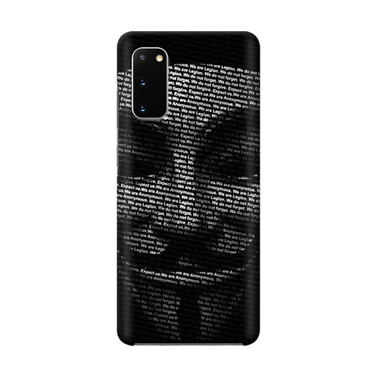 Guy Fawkes Mask Anonymous Galaxy S20 Case