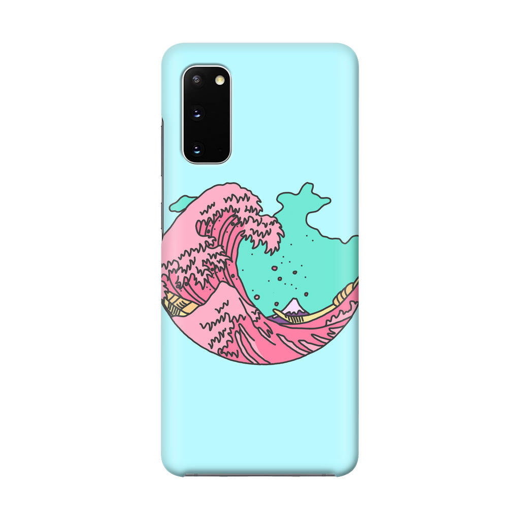 Japanese Pastel Wave Galaxy S20 Case