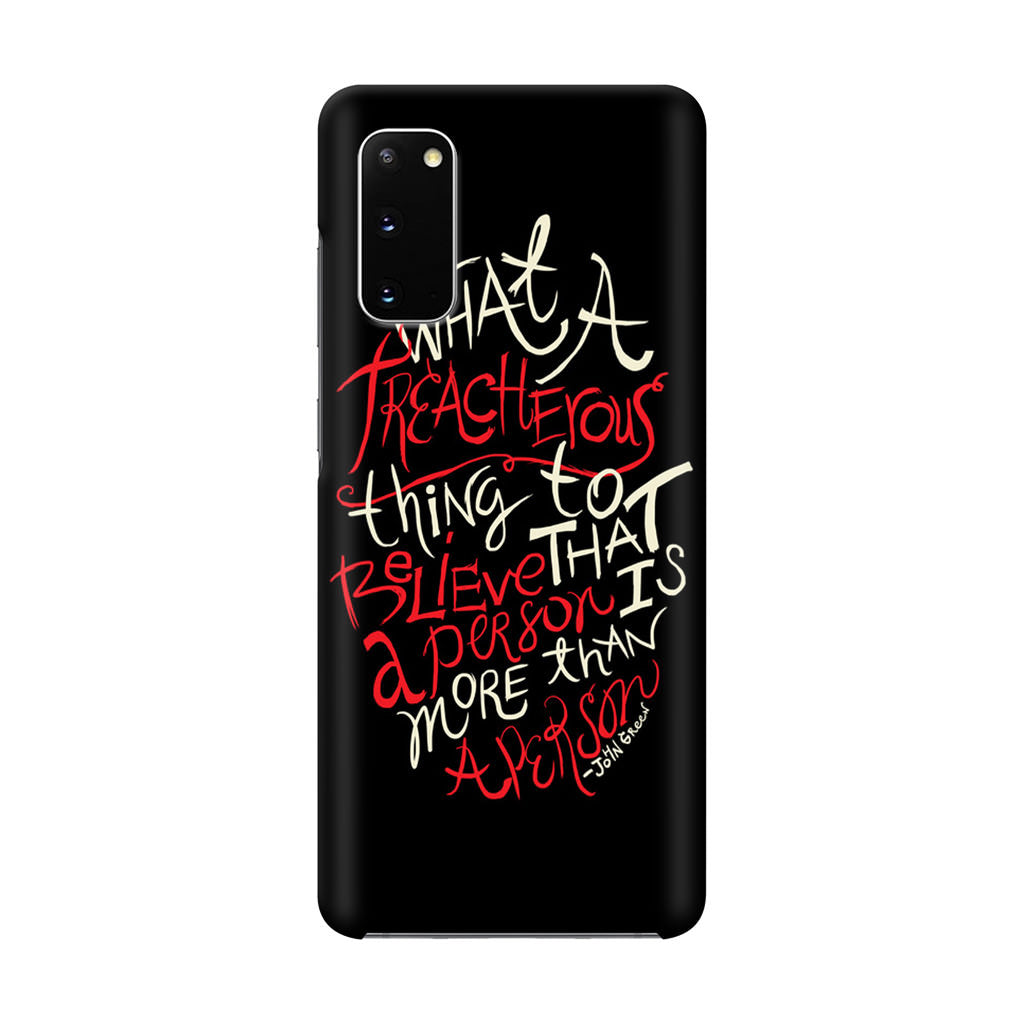 John Green Quotes More Than A Person Galaxy S20 Case