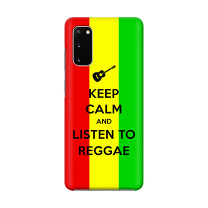 Keep Calm and Listen to Reggae Galaxy S20 Case