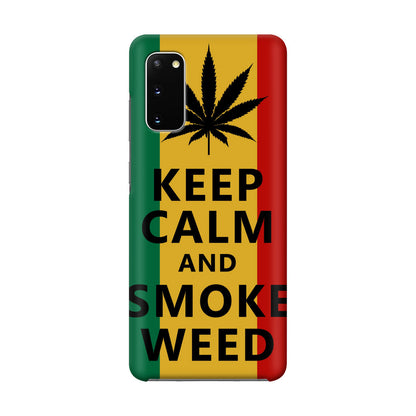 Keep Calm And Smoke Weed Galaxy S20 Case