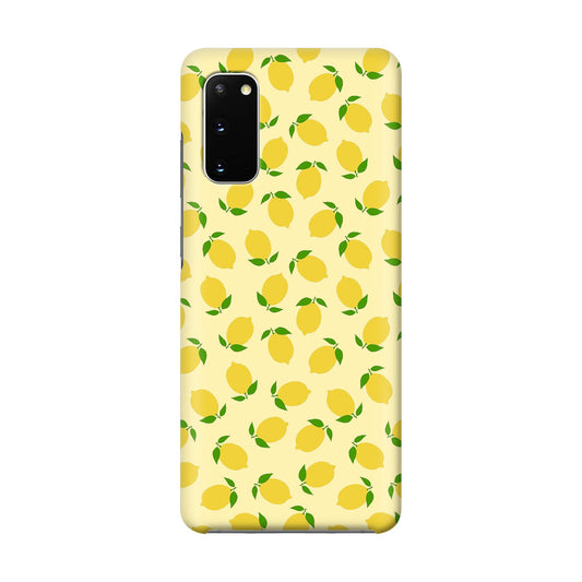 Lemons Fruit Pattern Galaxy S20 Case