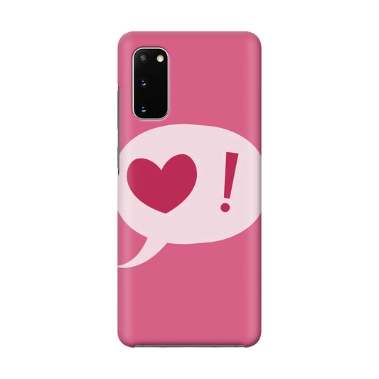 Love Pink Galaxy S20 Case