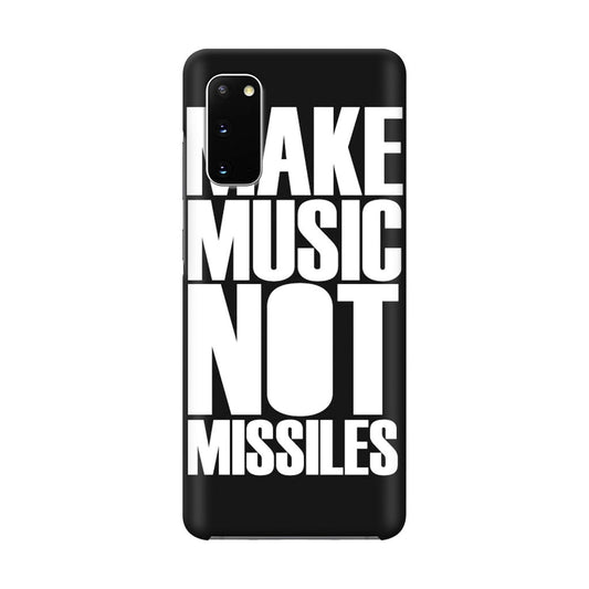 Make Music Not Missiles Galaxy S20 Case