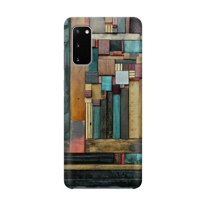 Painted Abstract Wood Sculptures Galaxy S20 Case