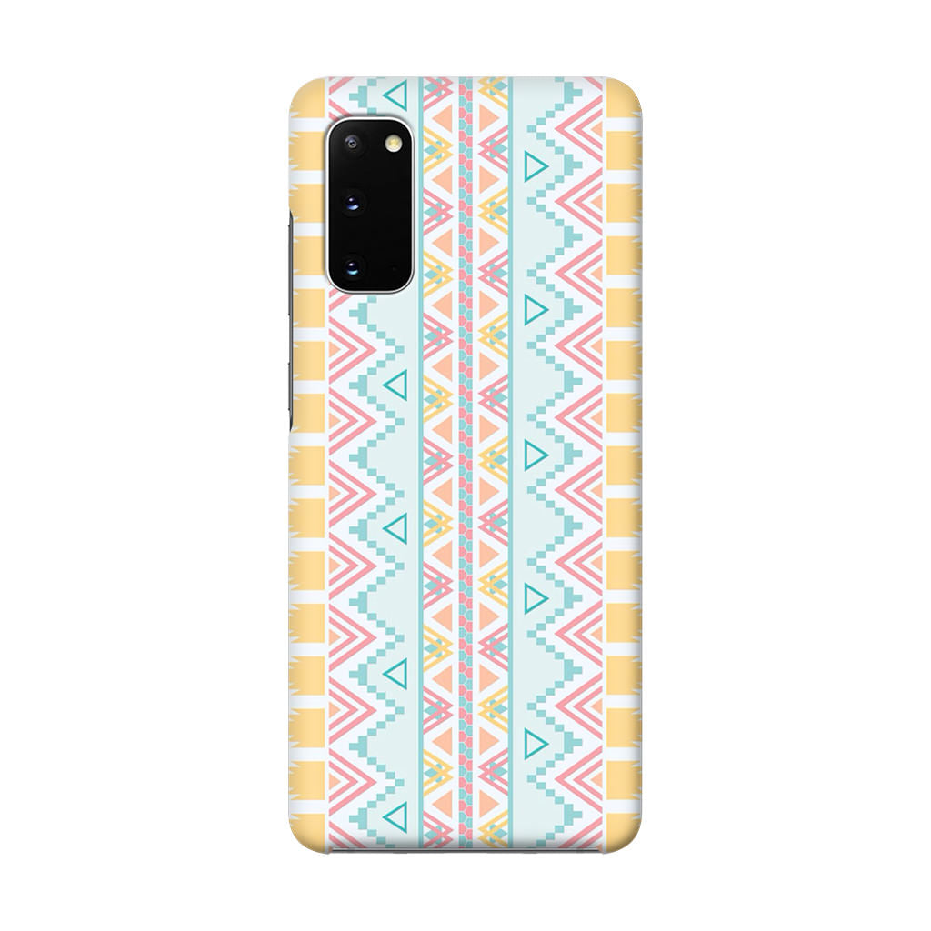 Peach Aztec Pattern Galaxy S20 Case