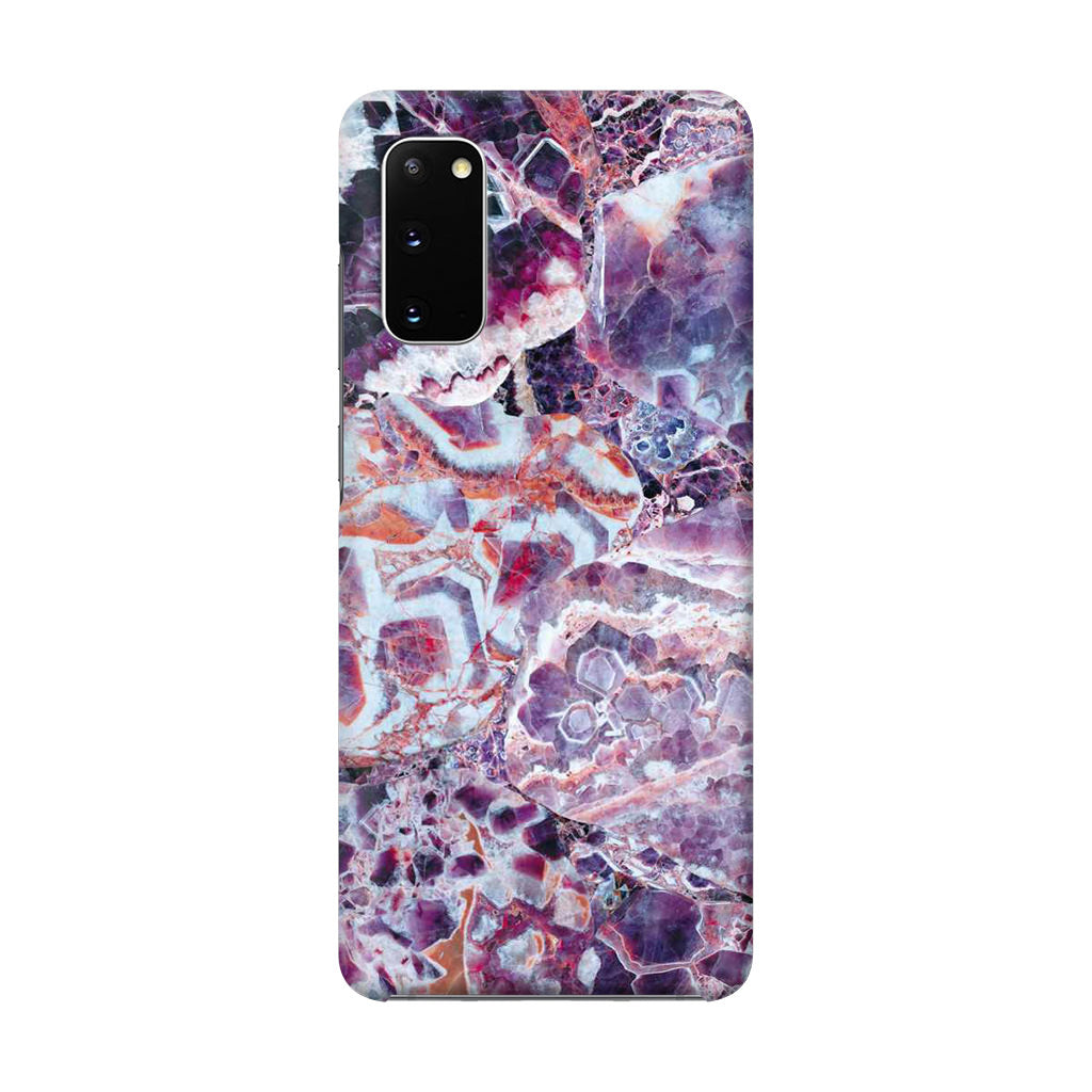 Purple Marble Galaxy S20 Case