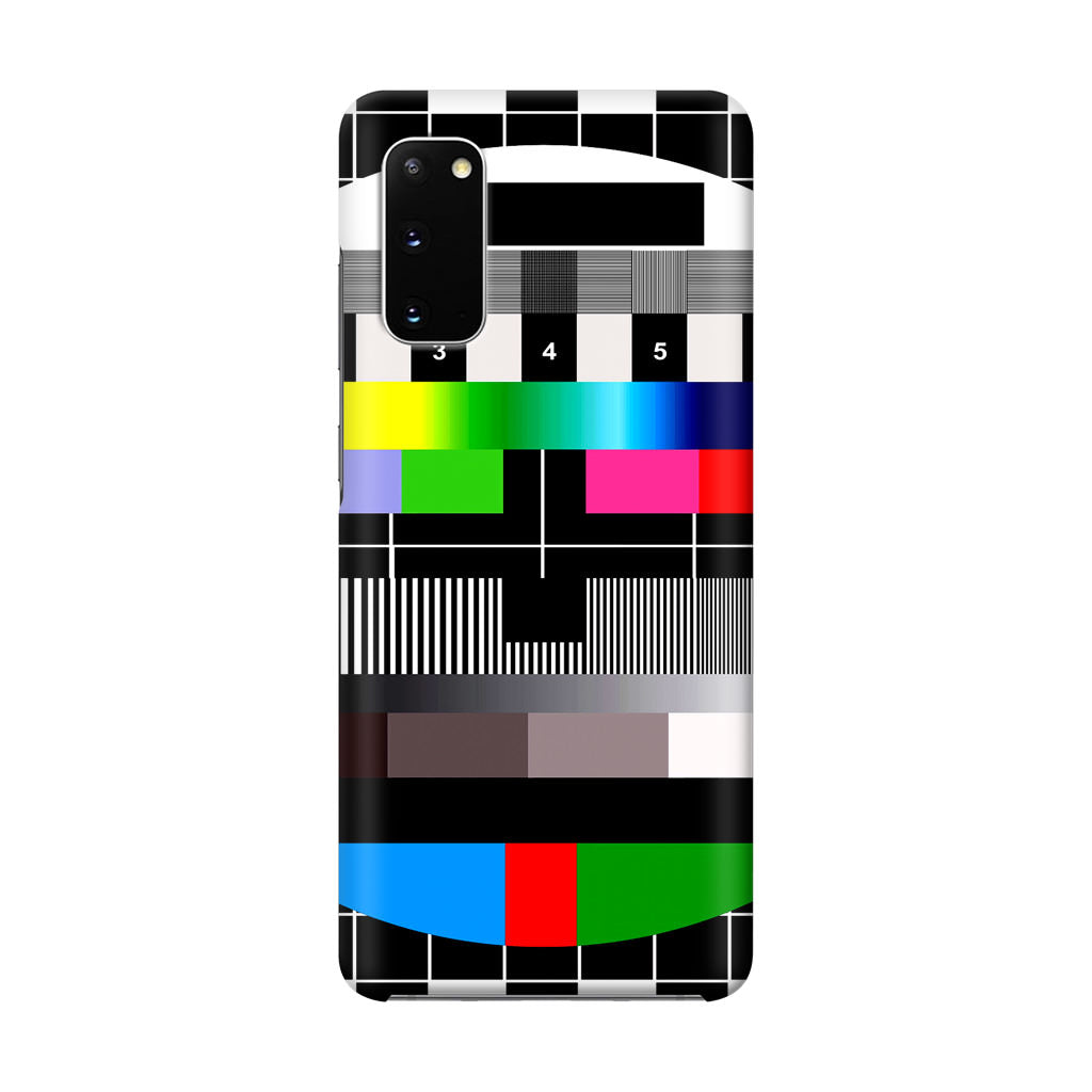 Scheme Pause TV Colorful Mesh Galaxy S20 Case