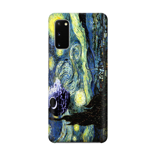 Skellington on a Starry Night Galaxy S20 Case