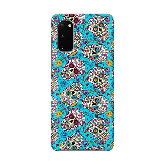 Skull Floral Sugar Galaxy S20 Case