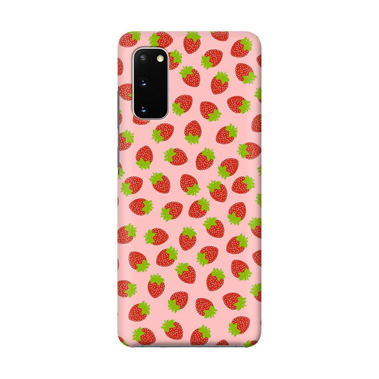 Strawberries Pattern Galaxy S20 Case