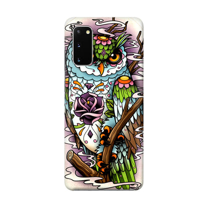 Sugar Skull Owl Tattoo Galaxy S20 Case