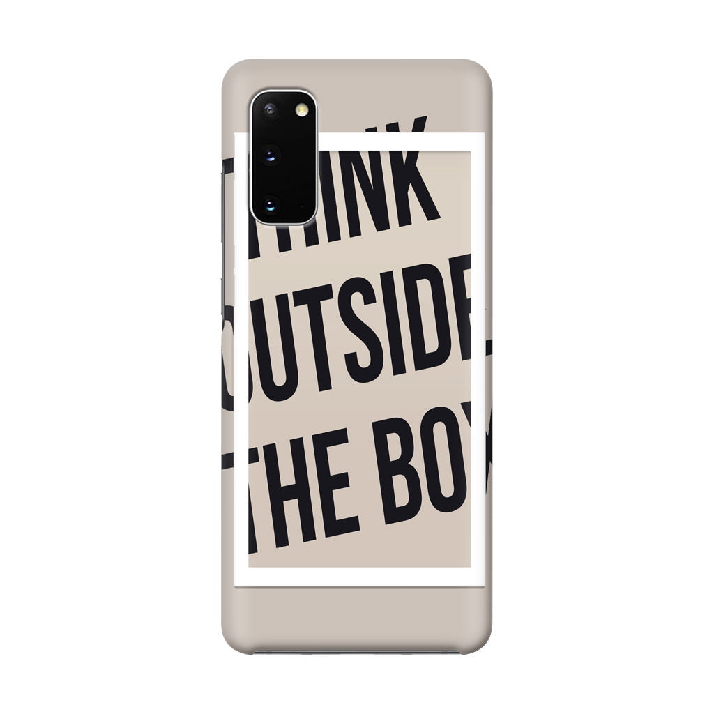 Think Outside The Box Galaxy S20 Case