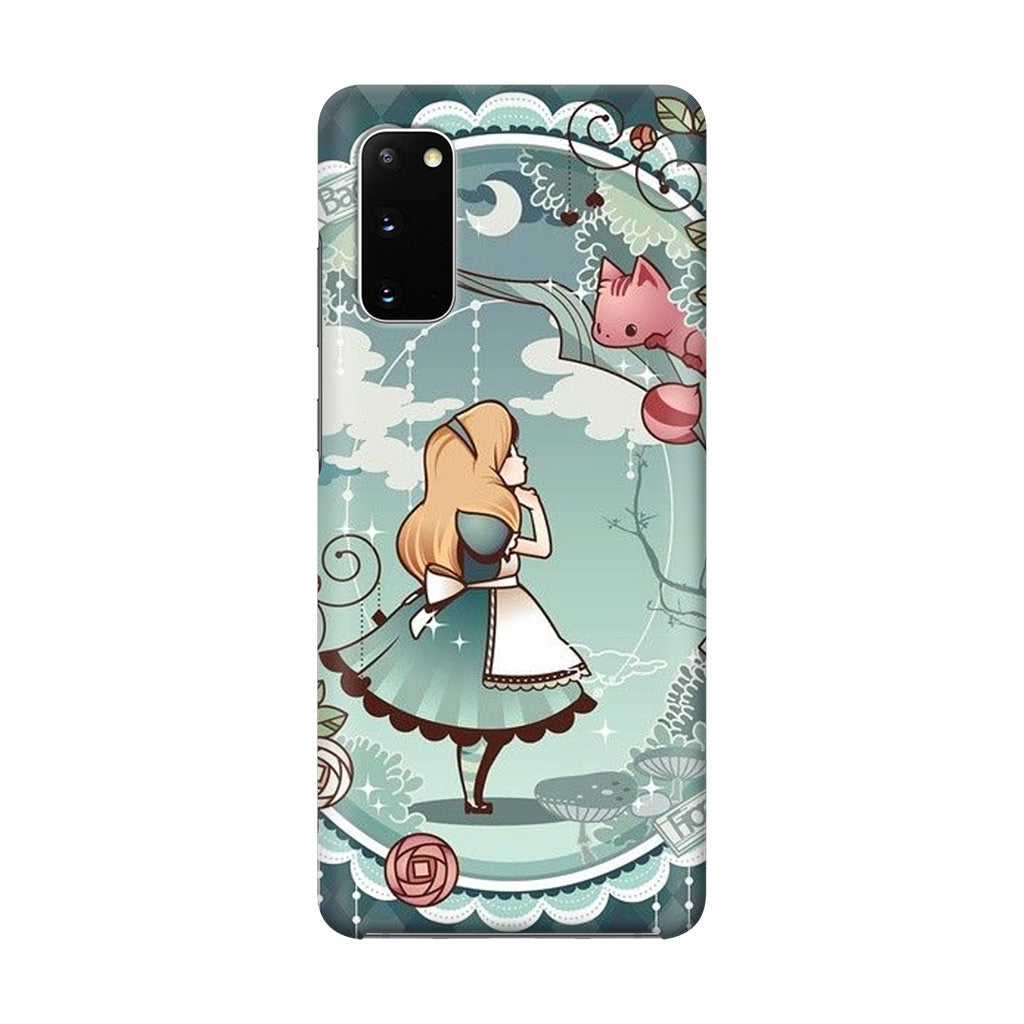 Alice And Cheshire Cat Poster Galaxy S20 Case