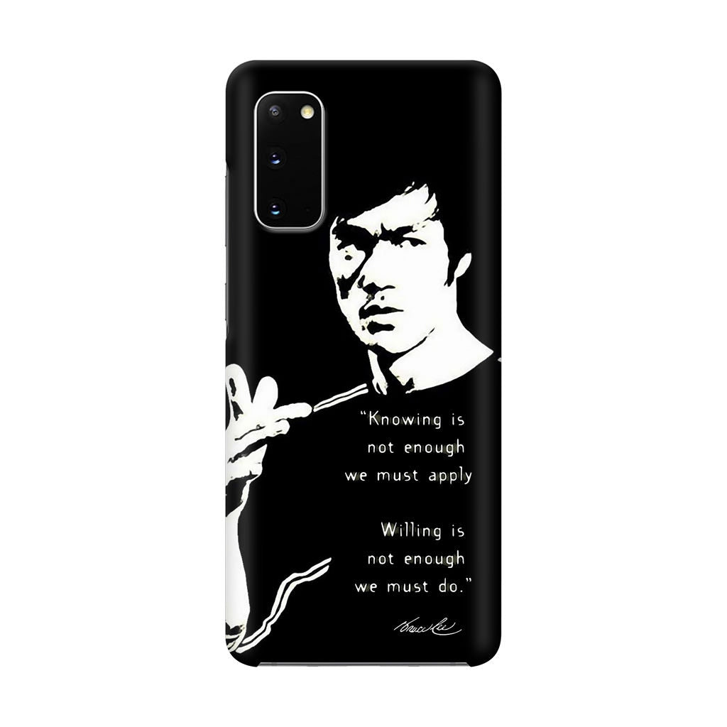 Bruce Lee Quotes Galaxy S20 Case