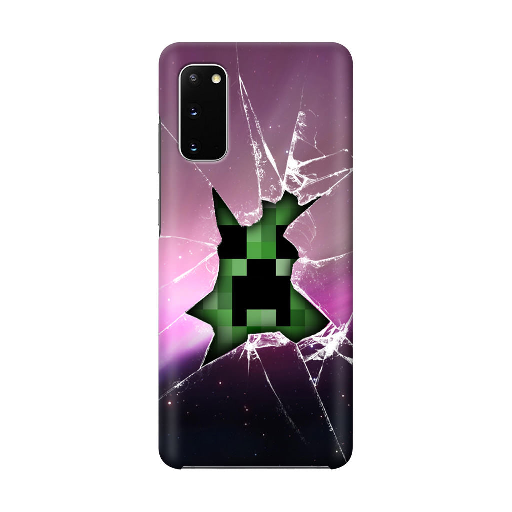 Creeper Glass Broken Violet Galaxy S20 Case