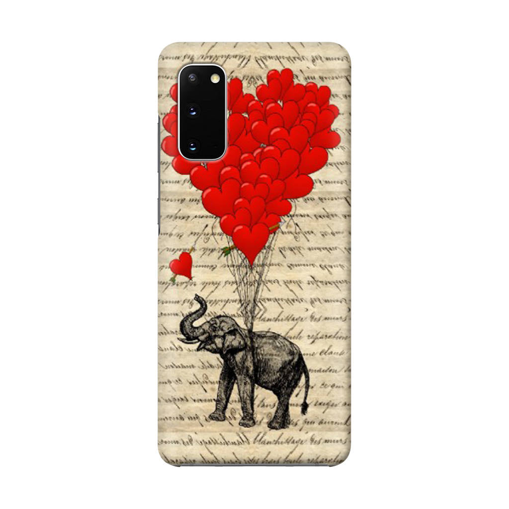 Elephant And Heart Galaxy S20 Case