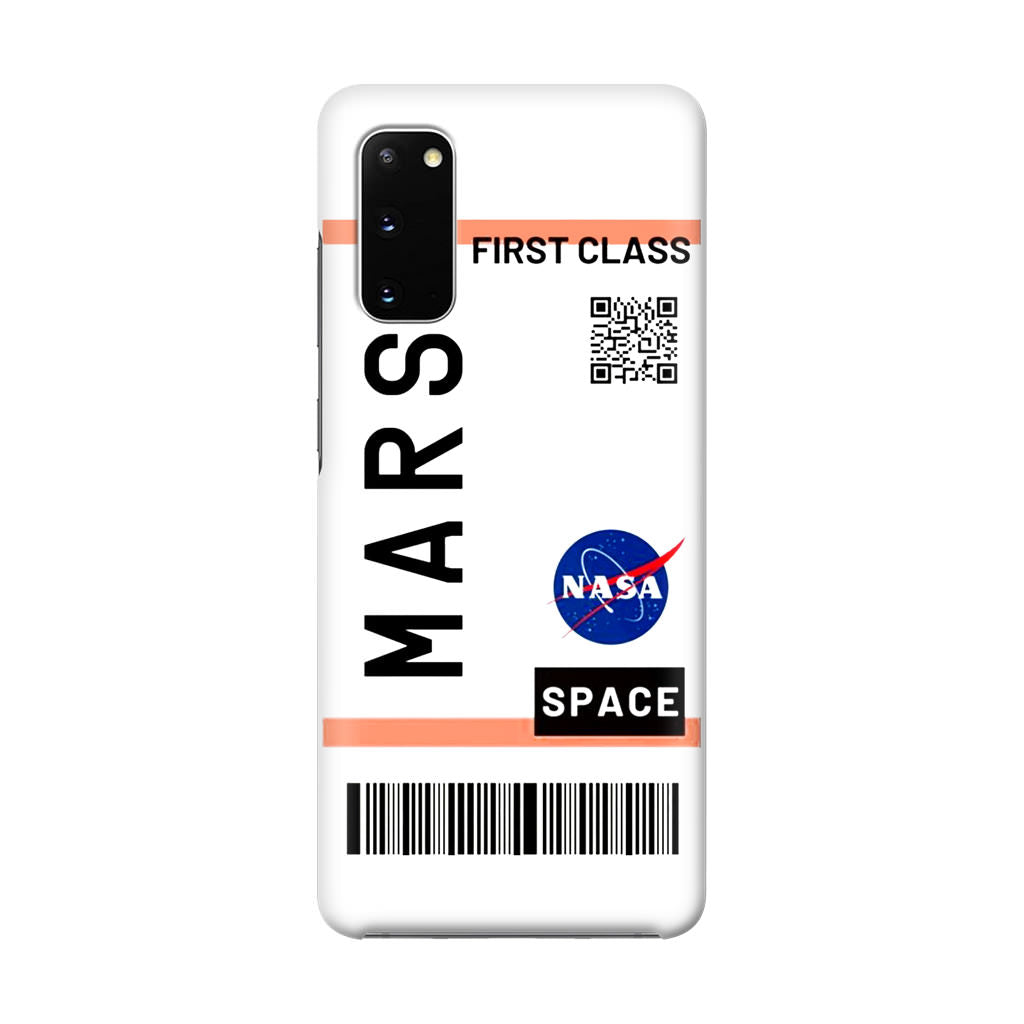 First Class Ticket To Mars Galaxy S20 Case