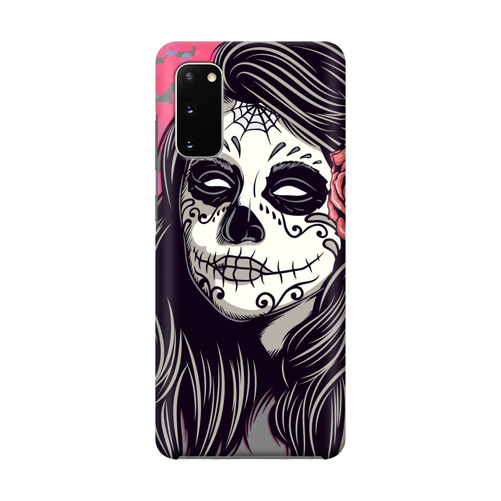 Girl Skull Flower Galaxy S20 Case