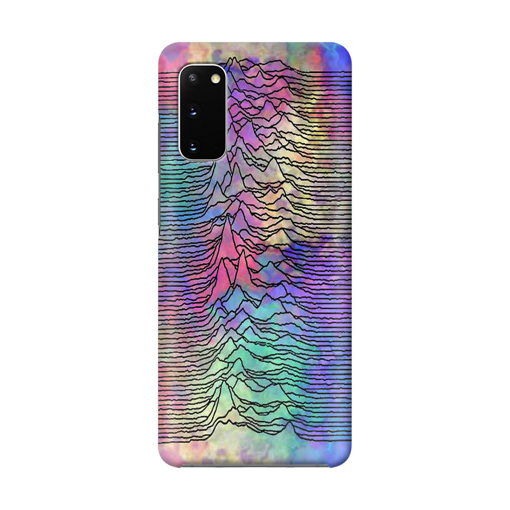 Joy Division Unknown Pleasures Colorful Galaxy S20 Case